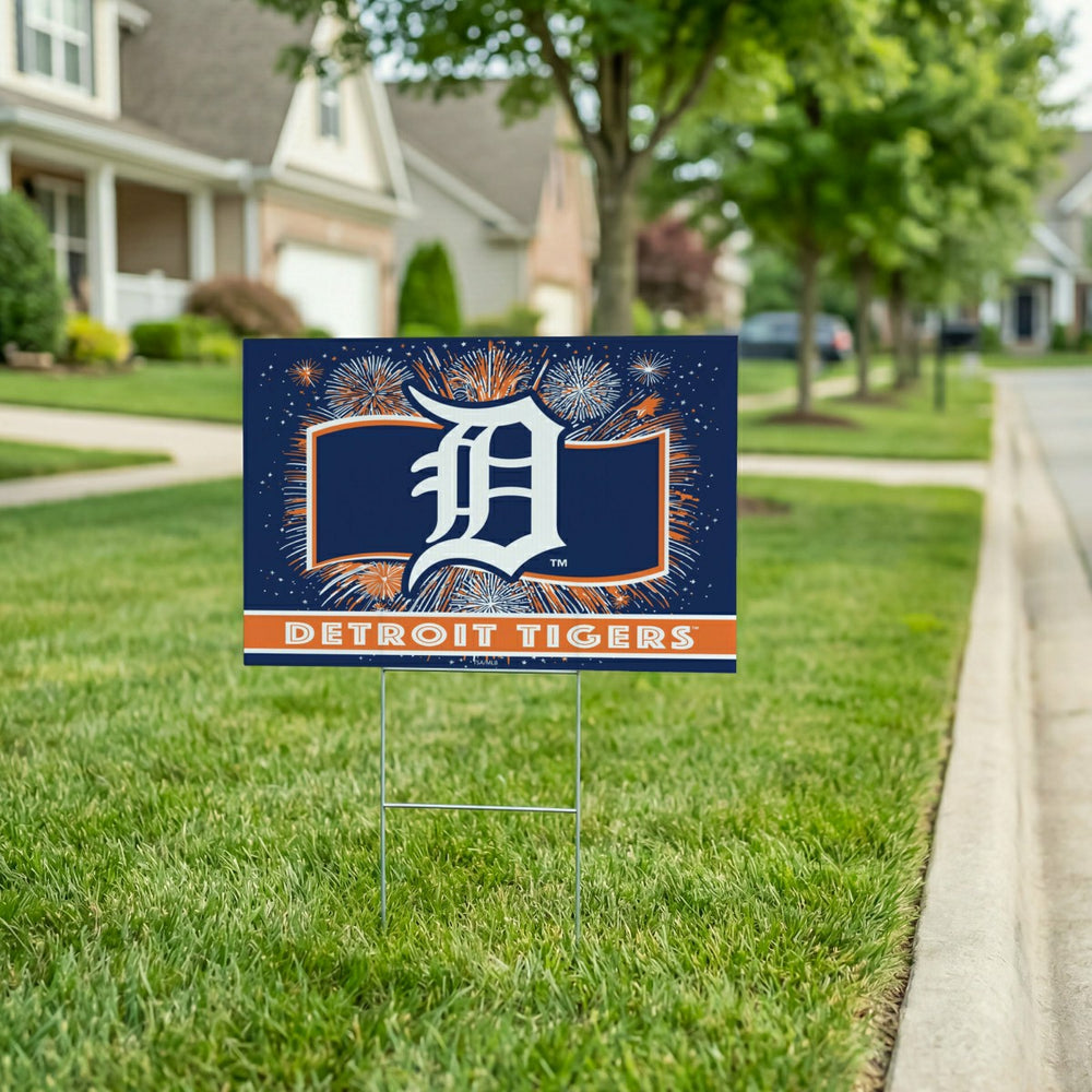 Detroit Tigers Yard Sign, Patriotic