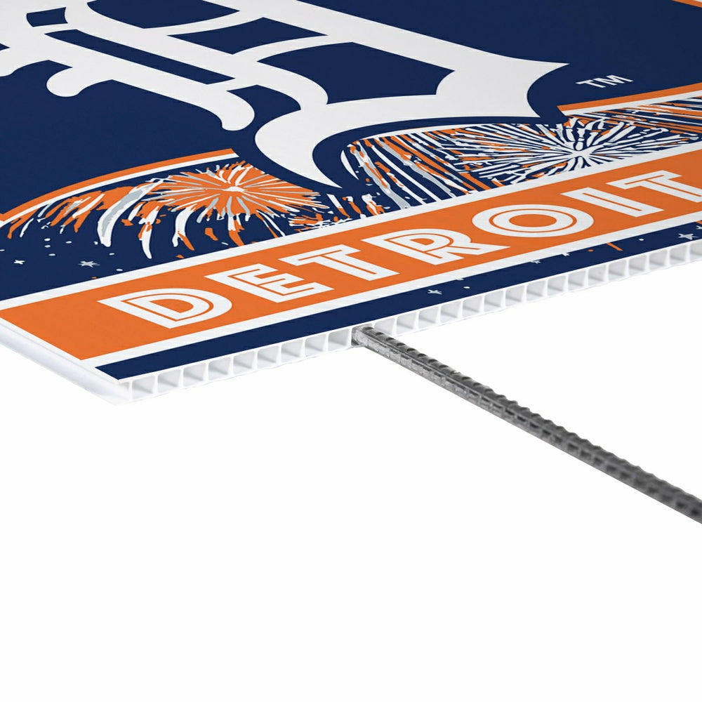 Detroit Tigers Yard Sign, Patriotic