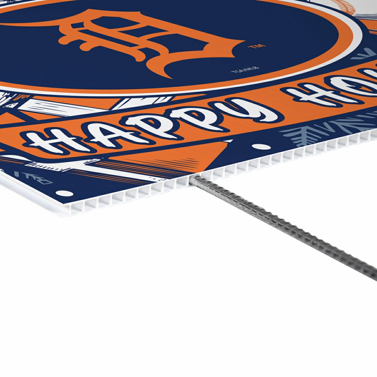 Detroit Tigers Yard Sign, Holiday