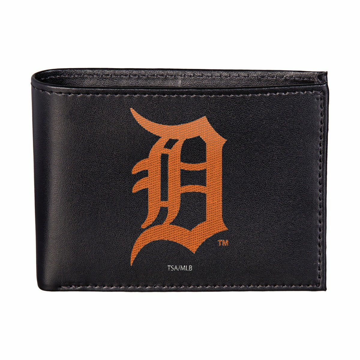Detroit Tigers Black Bi-Fold Embroidered Wallet w/ RFID Blocking