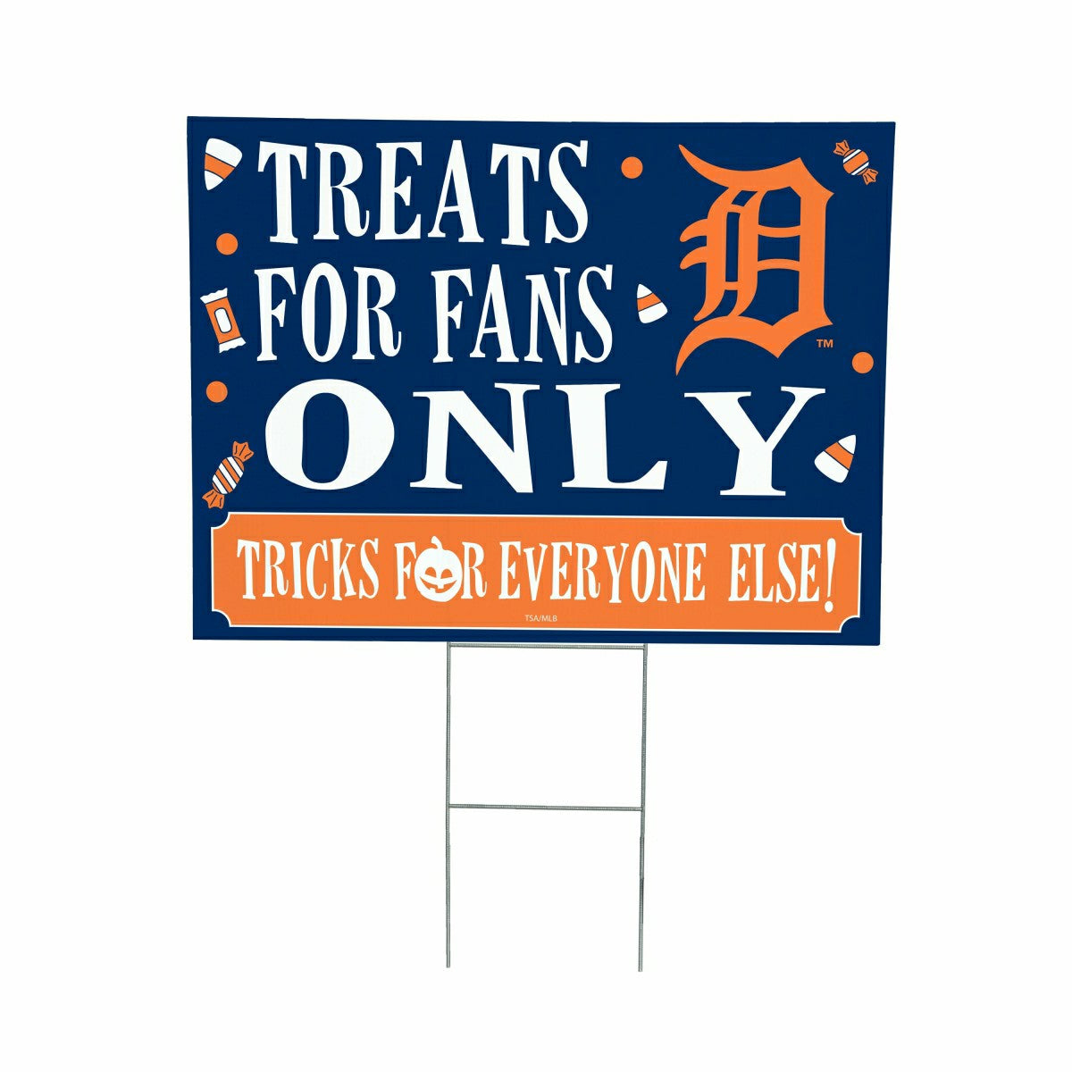 Detroit Tigers Yard Sign, Halloween Treats for Fans