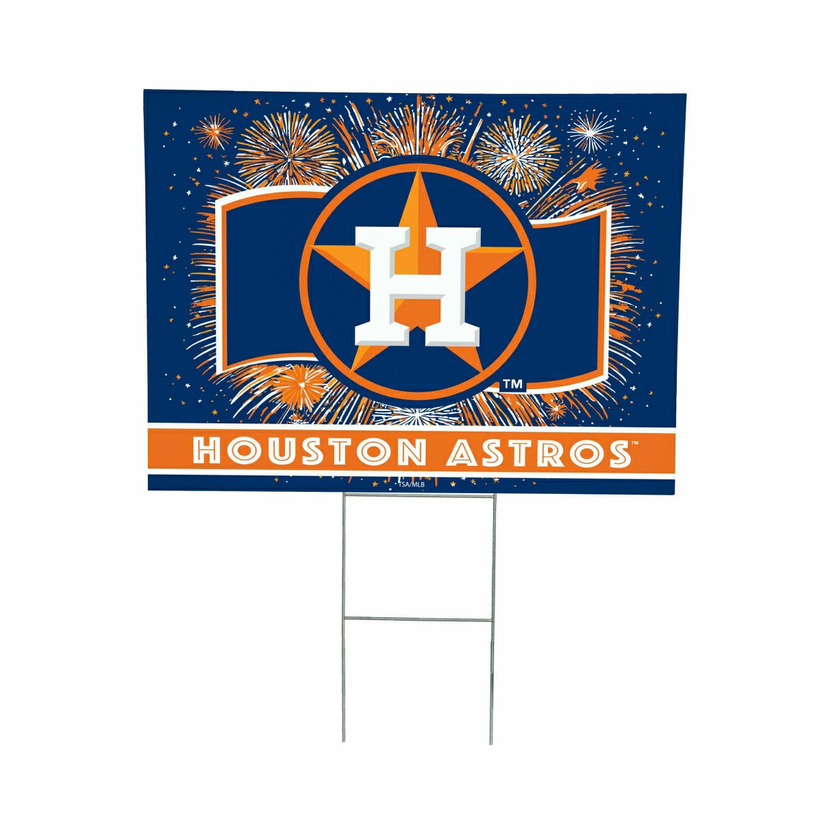 Houston Astros Yard Sign, Patriotic