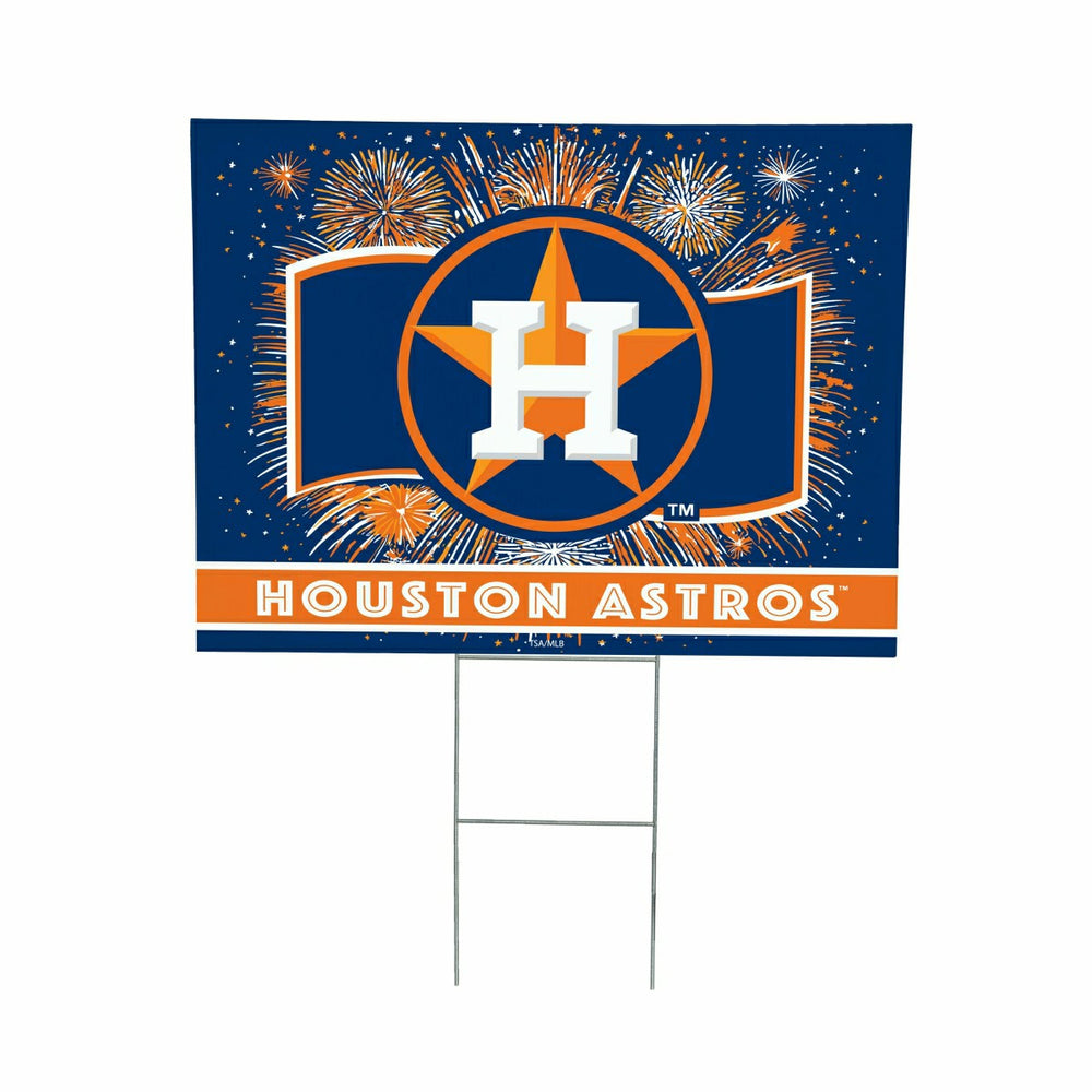 Houston Astros Yard Sign, Patriotic