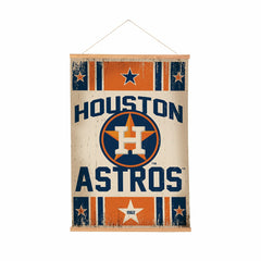 Houston Astros, Canvas Wall Tapestry, Medium, 36x24