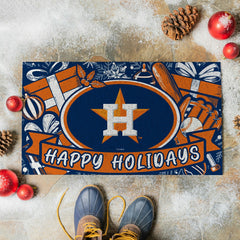 Houston Astros Holiday PVC Mat, 28"x16"