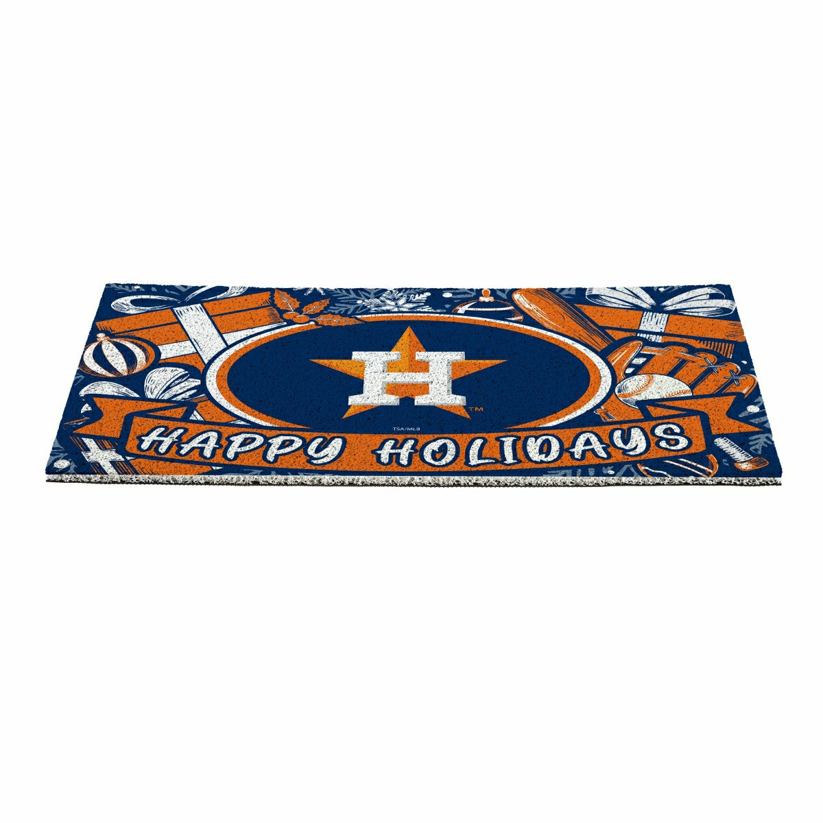 Houston Astros Holiday PVC Mat, 28"x16"