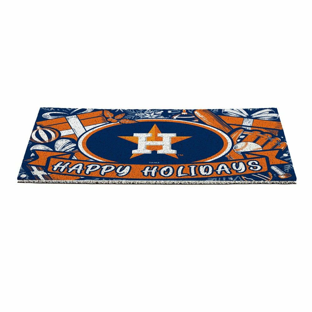 Houston Astros Holiday PVC Mat, 28"x16"