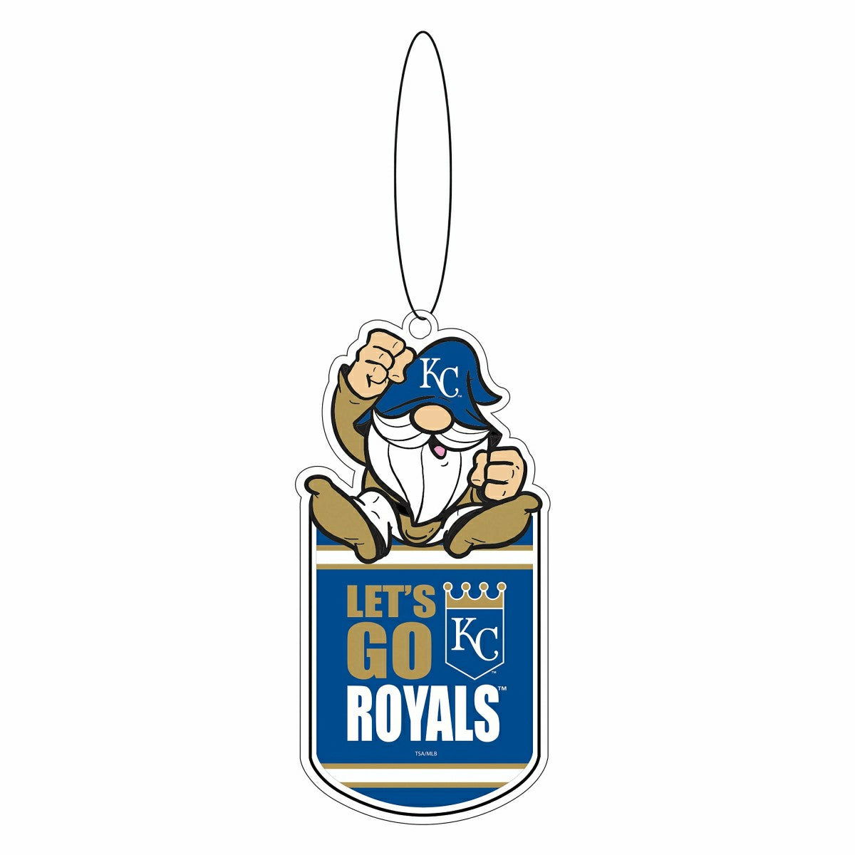 Kansas City Royals Gift Tag Ornament, Gnome Fan