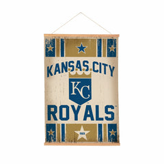 Kansas City Royals, Canvas Wall Tapestry, Medium, 36x24