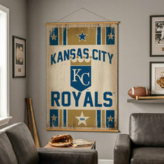 Kansas City Royals, Canvas Wall Tapestry, Large, 54x36