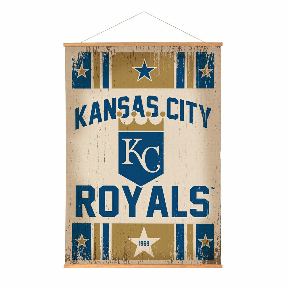 Kansas City Royals, Canvas Wall Tapestry, Large, 54x36