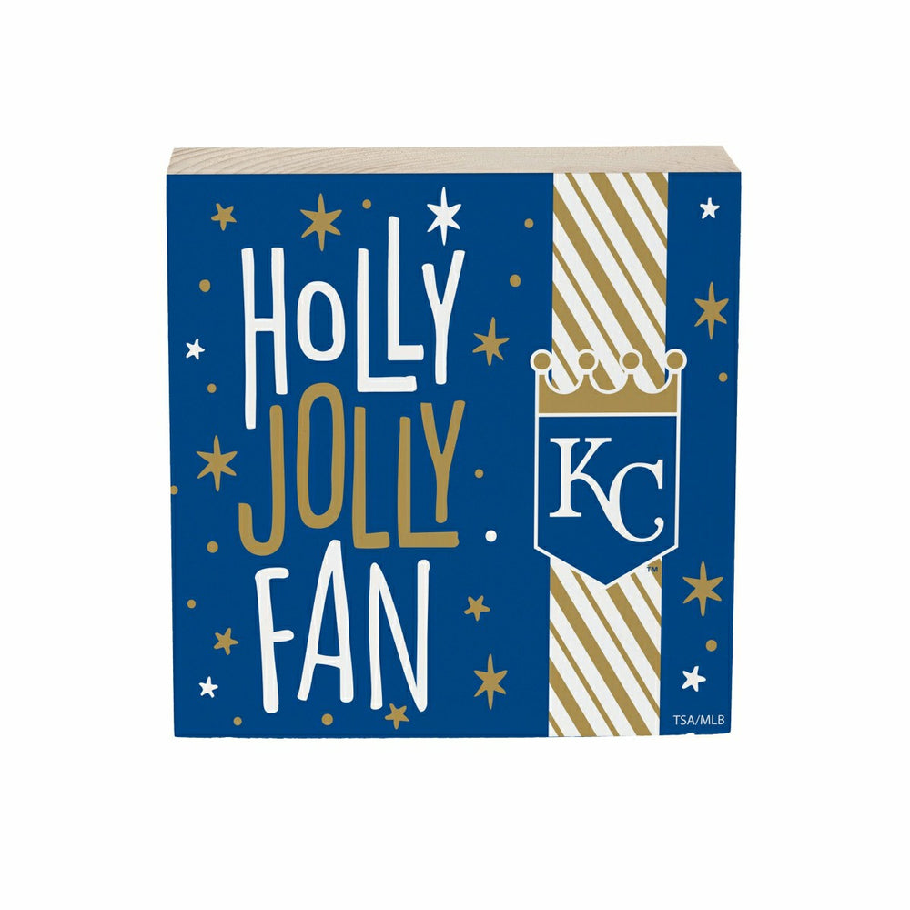 Kansas City Royals Block, Holiday, 6x6