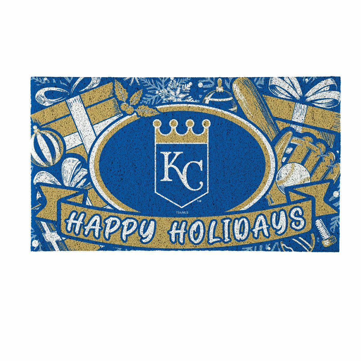 Kansas City Royals Holiday PVC Mat, 28"x16"