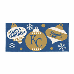 Kansas City Royals Holiday Flocked Coir Sassafras Switch Mat, 22"x10"