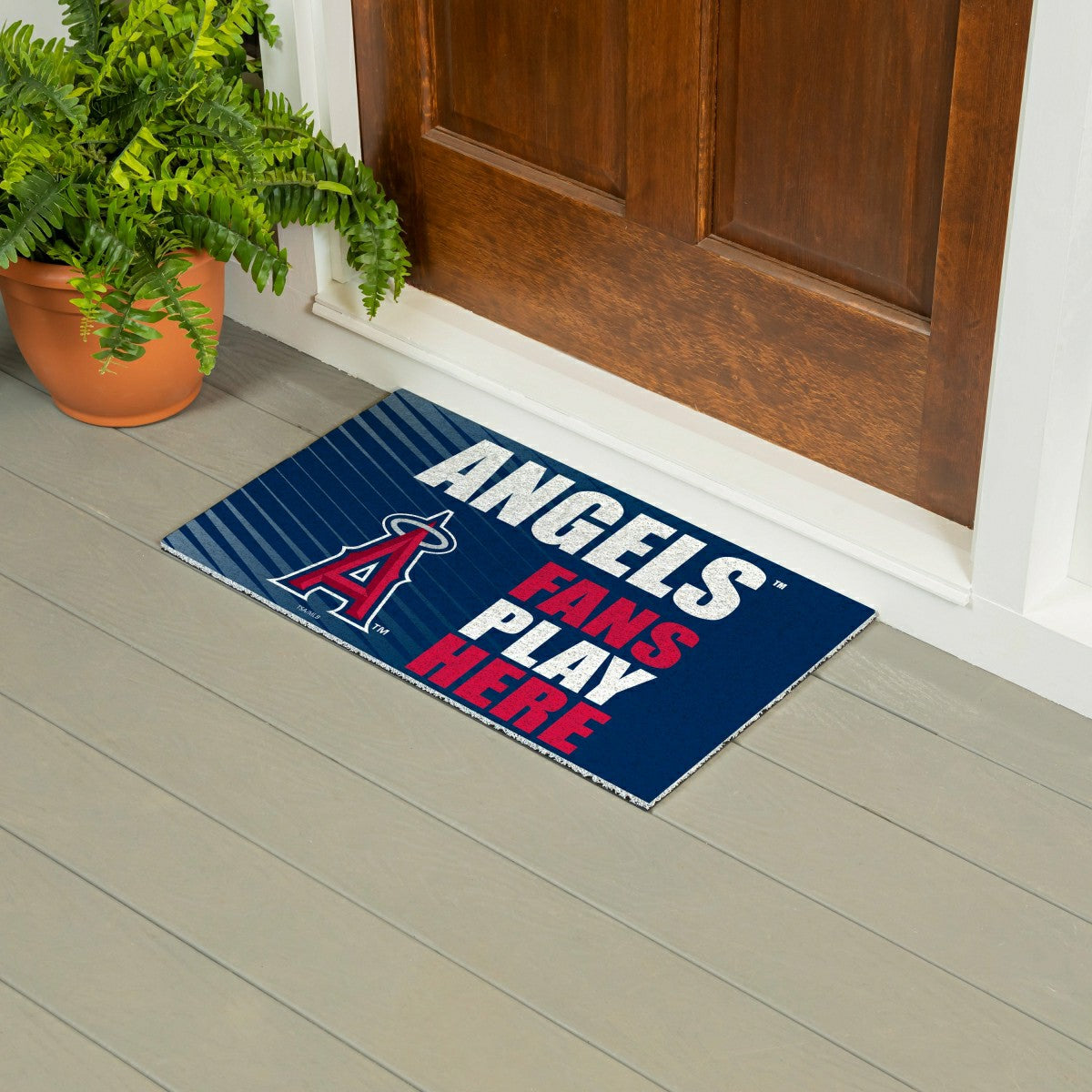 Los Angeles Angels Fan Mat, 28"x16"
