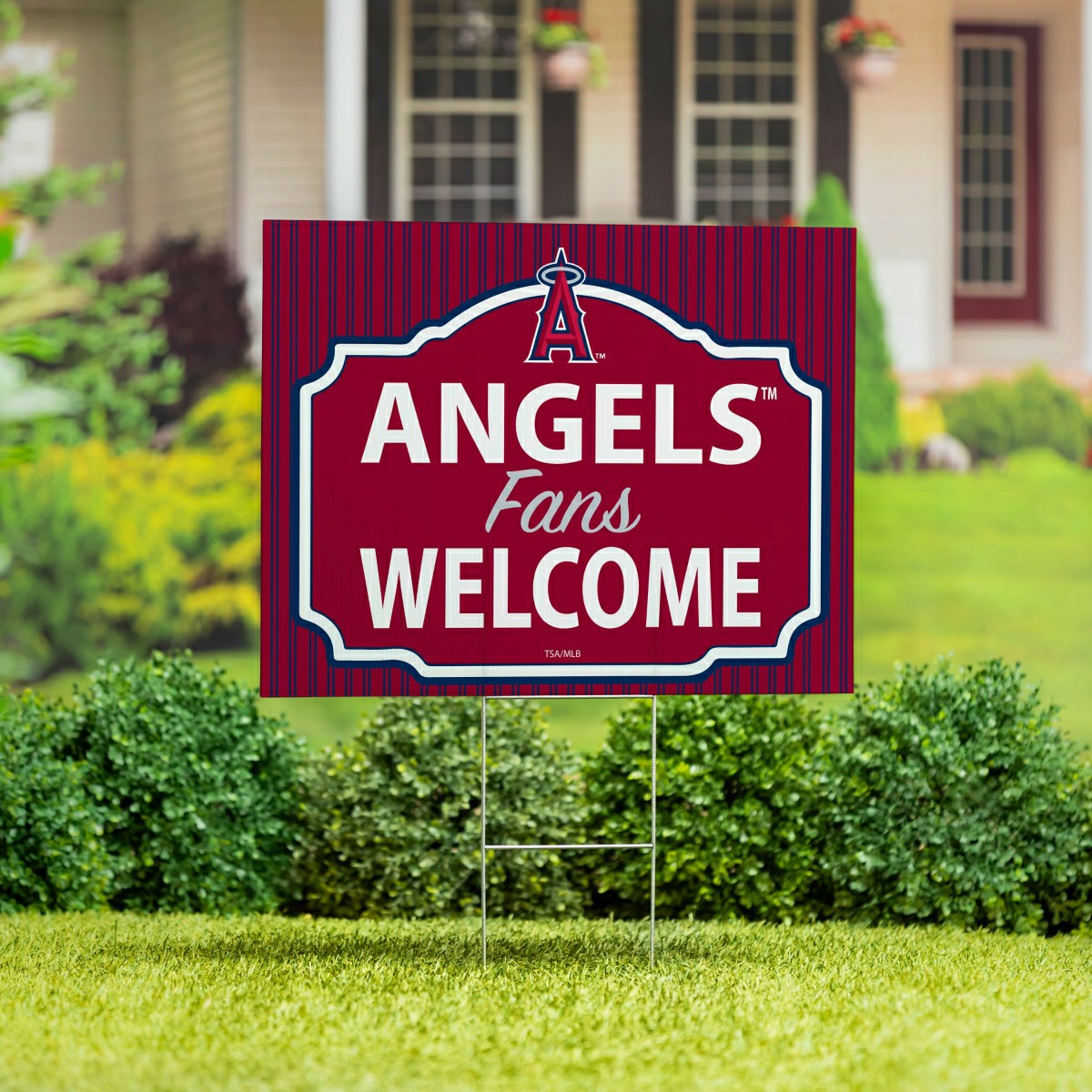 Los Angeles Angels Coroplast Yard Sign, "Fans Welcome"