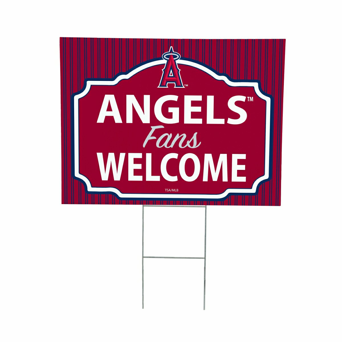 Los Angeles Angels Coroplast Yard Sign, "Fans Welcome"