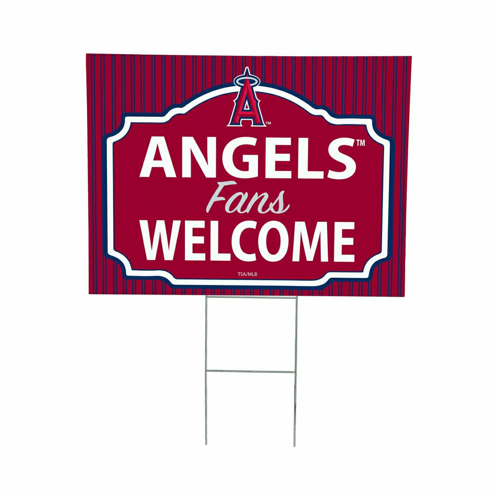 Los Angeles Angels Coroplast Yard Sign, "Fans Welcome"