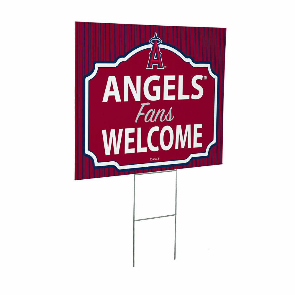 Los Angeles Angels Coroplast Yard Sign, "Fans Welcome"