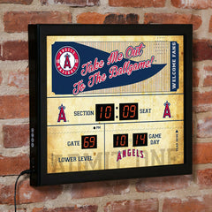 Scoreboard Wall Clock, Los Angeles Angels