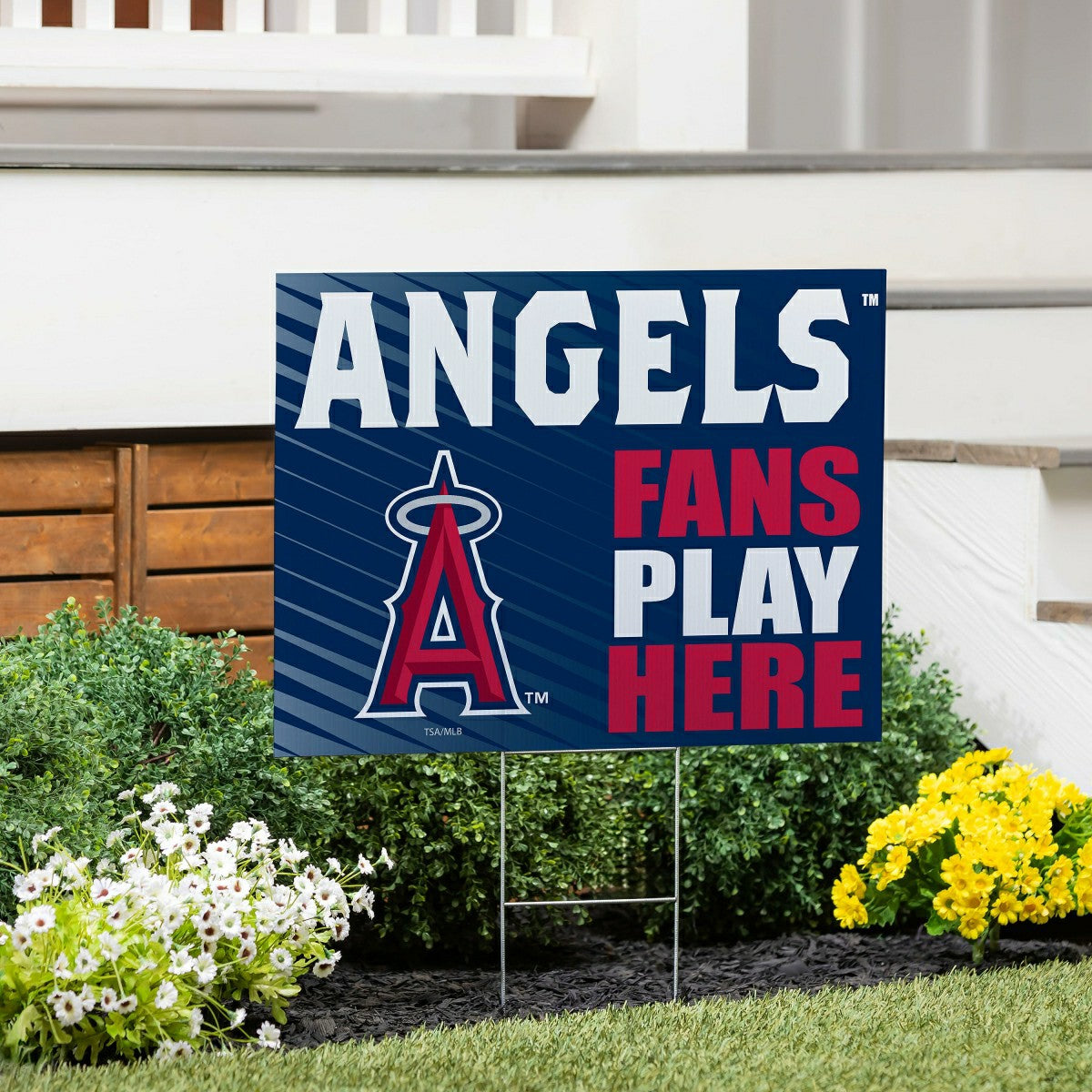 Los Angeles Angels Coroplast Yard Sign "Fans Play Here"