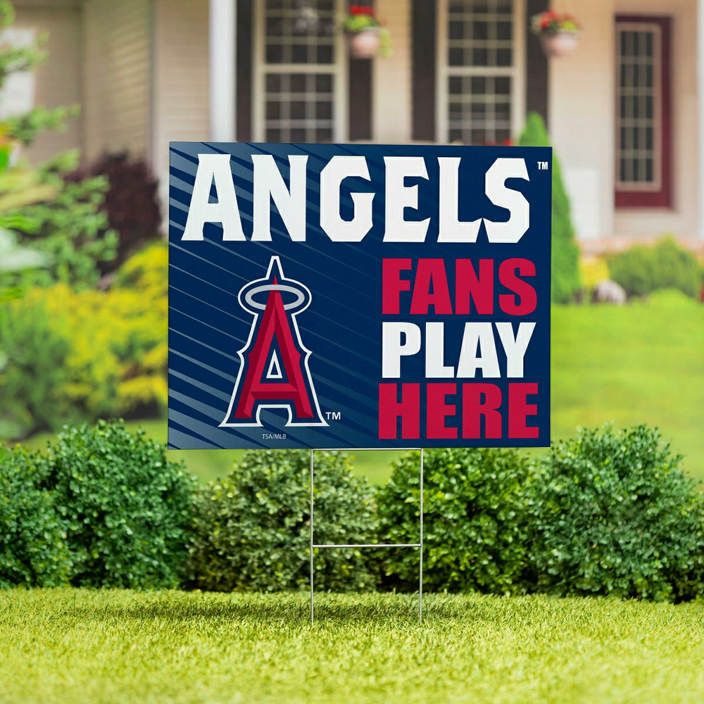 Los Angeles Angels Coroplast Yard Sign "Fans Play Here"