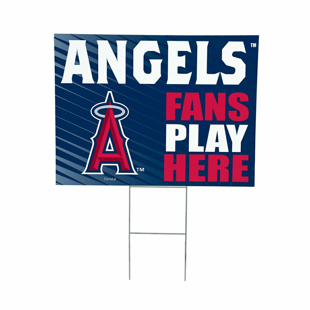 Los Angeles Angels Coroplast Yard Sign "Fans Play Here"