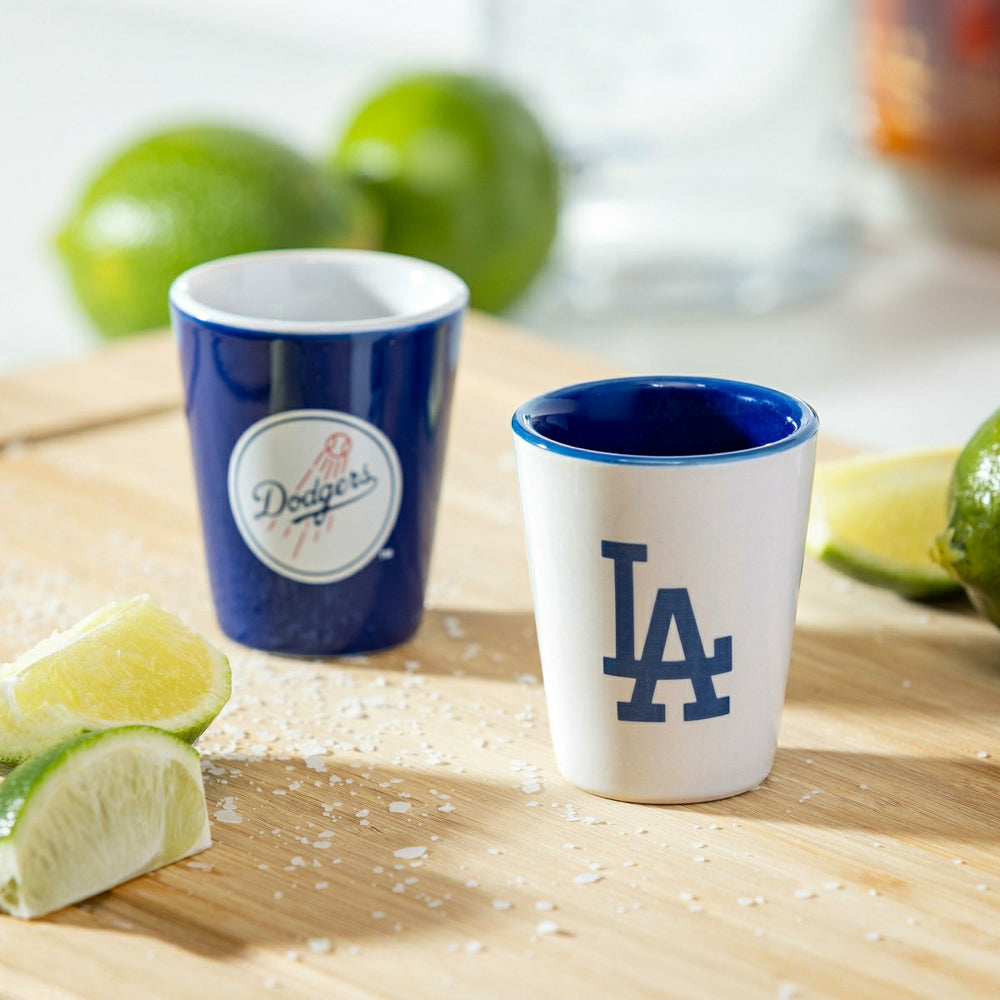 Los Angeles Dodgers 4-Piece Ceramic 2oz. Shot Glass Set