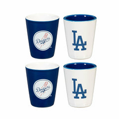 Los Angeles Dodgers 4-Piece Ceramic 2oz. Shot Glass Set