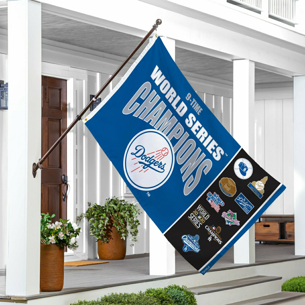 Los Angeles Dodgers Single Sided Flag w/ 2 Grommets, 3'x5' Multi Win F