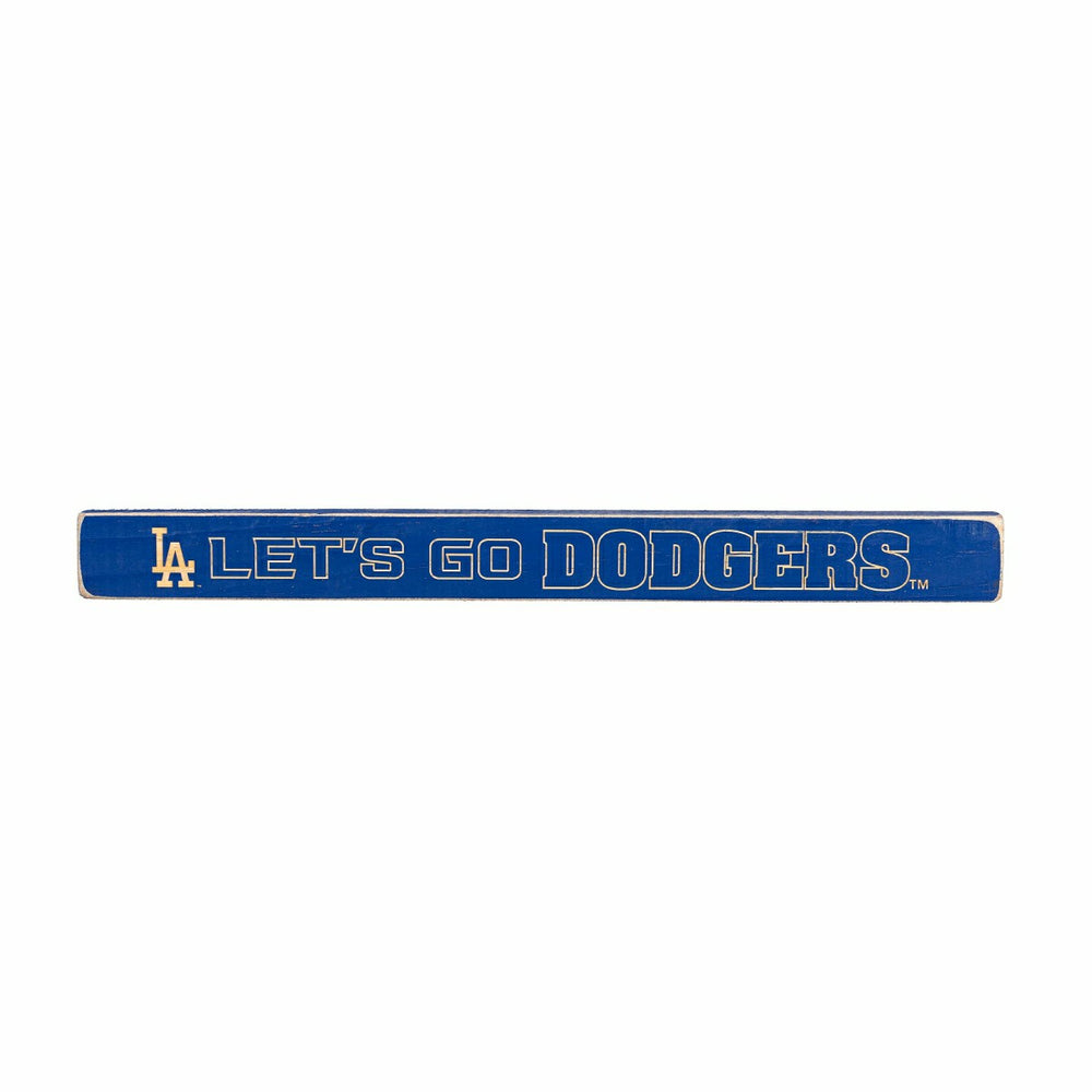 Los Angeles Dodgers Engraved Wood Sign, 1.5" x 18"