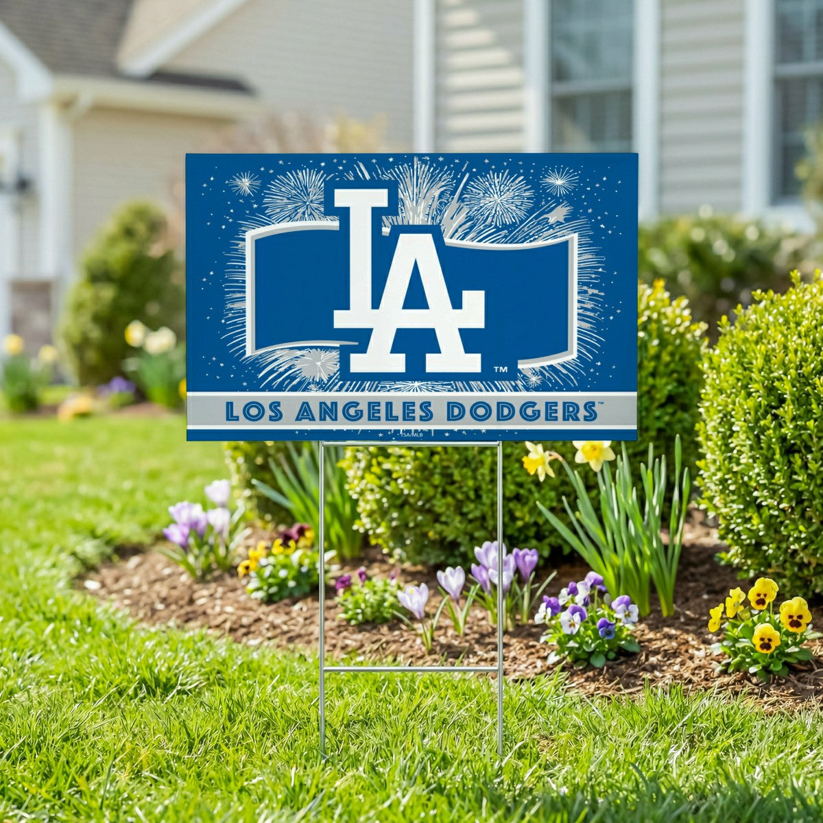 Los Angeles Dodgers Yard Sign, Patriotic