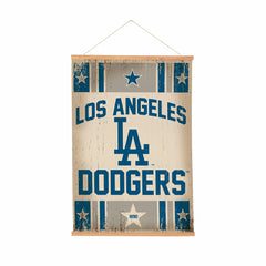 Los Angeles Dodgers, Canvas Wall Tapestry, Medium, 36x24