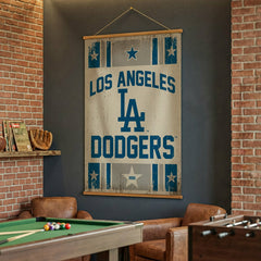 Los Angeles Dodgers, Canvas Wall Tapestry, Large, 54x36