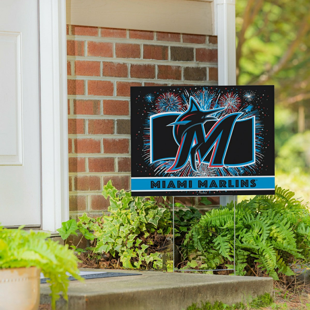 Miami Marlins Yard Sign, Patriotic