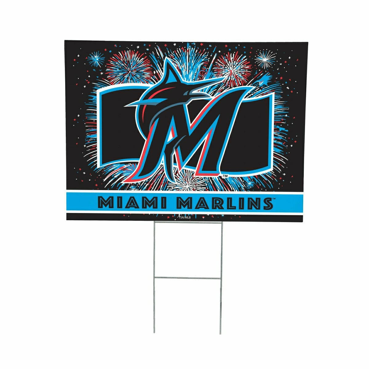 Miami Marlins Yard Sign, Patriotic