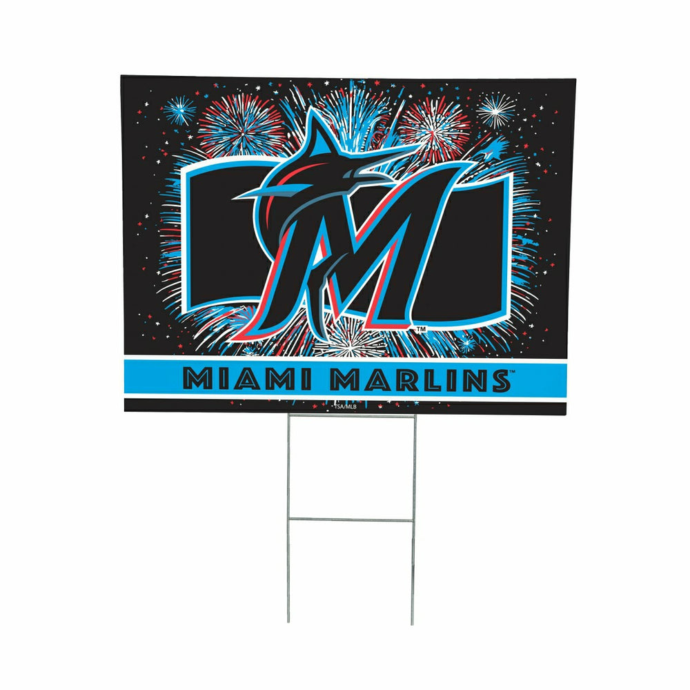 Miami Marlins Yard Sign, Patriotic