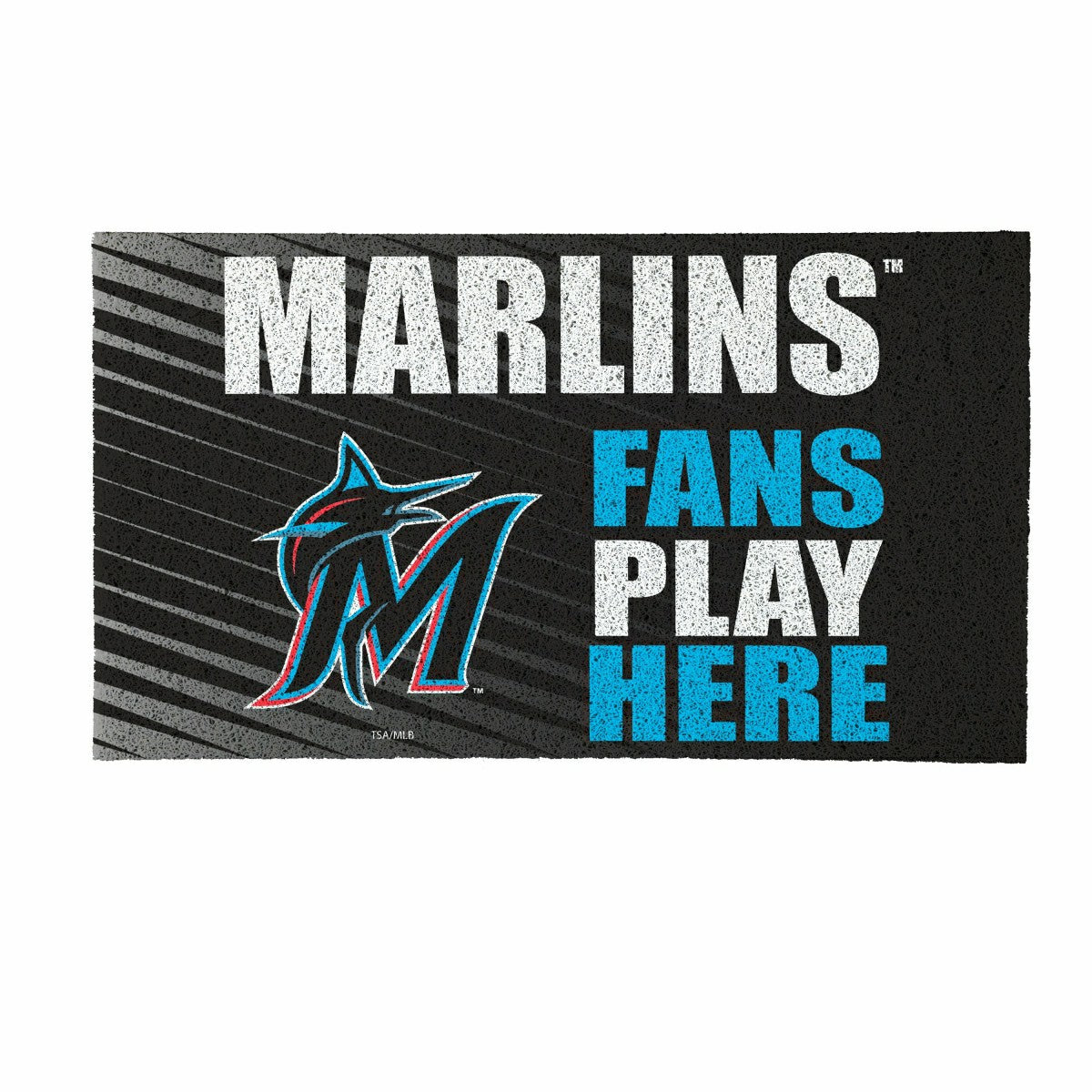 Miami Marlins Fan Mat, 28"x16"