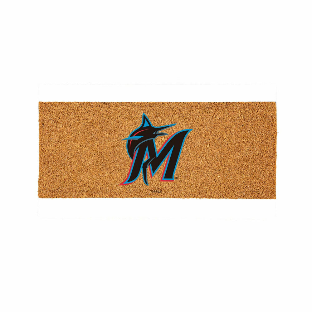 Miami Marlins Extra Large Full Color Coir Mat, 60"x24"