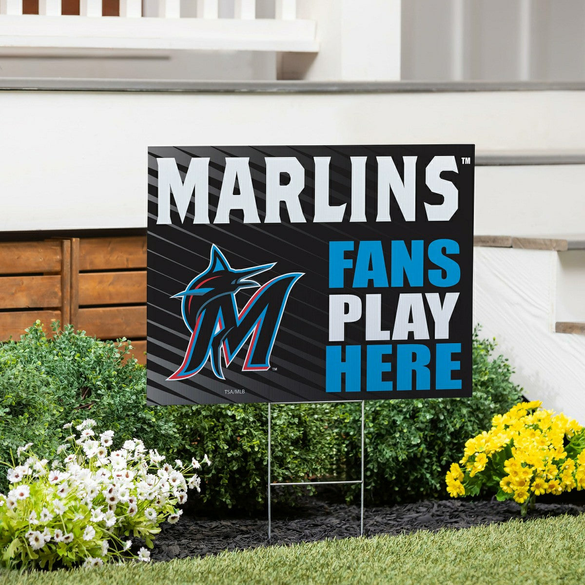 Miami Marlins Coroplast Yard Sign "Fans Play Here"