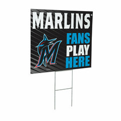 Miami Marlins Coroplast Yard Sign "Fans Play Here"