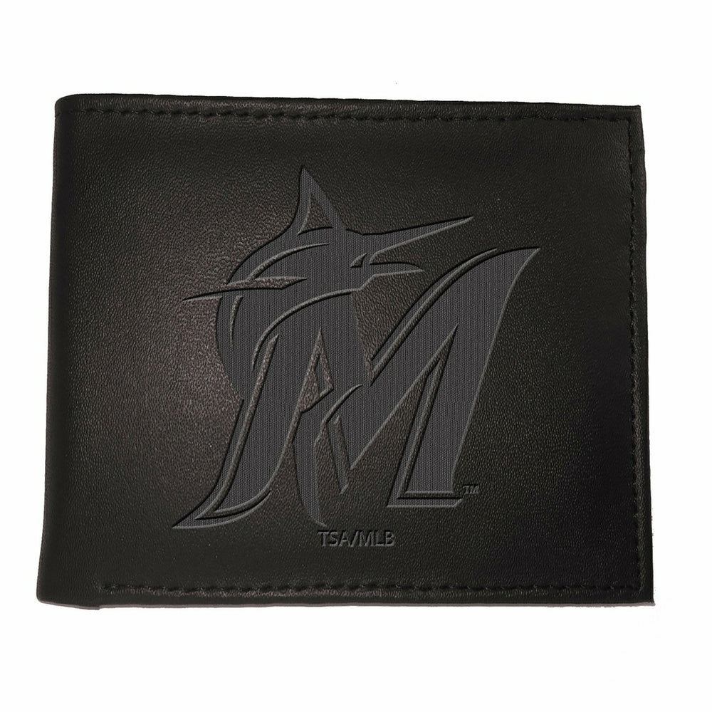 Miami Marlins Bi-Fold Wallet Black