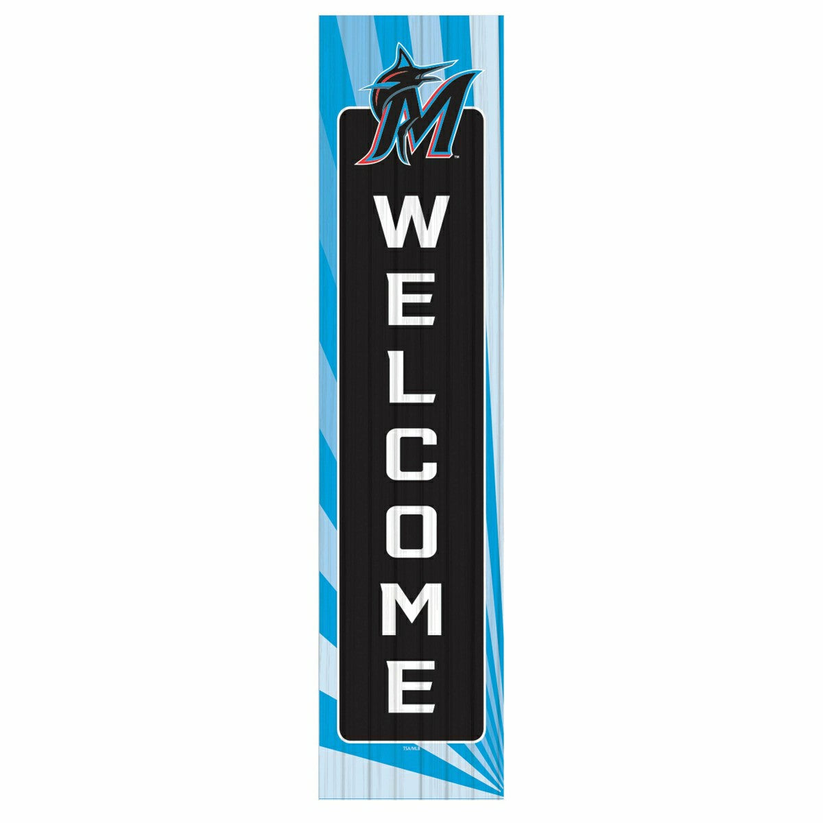 Miami Marlins, Summer Seasonal Leaner, 46" Single Sided