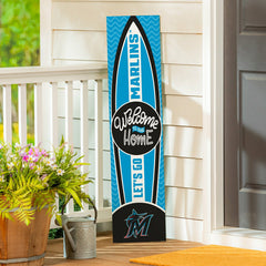 Miami Marlins Summer Seasonal Surfboard ECM Exclusive 47" Single Sided