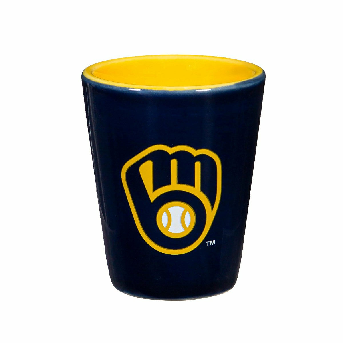 Milwaukee Brewers 4-Piece Ceramic 2oz. Shot Glass Set