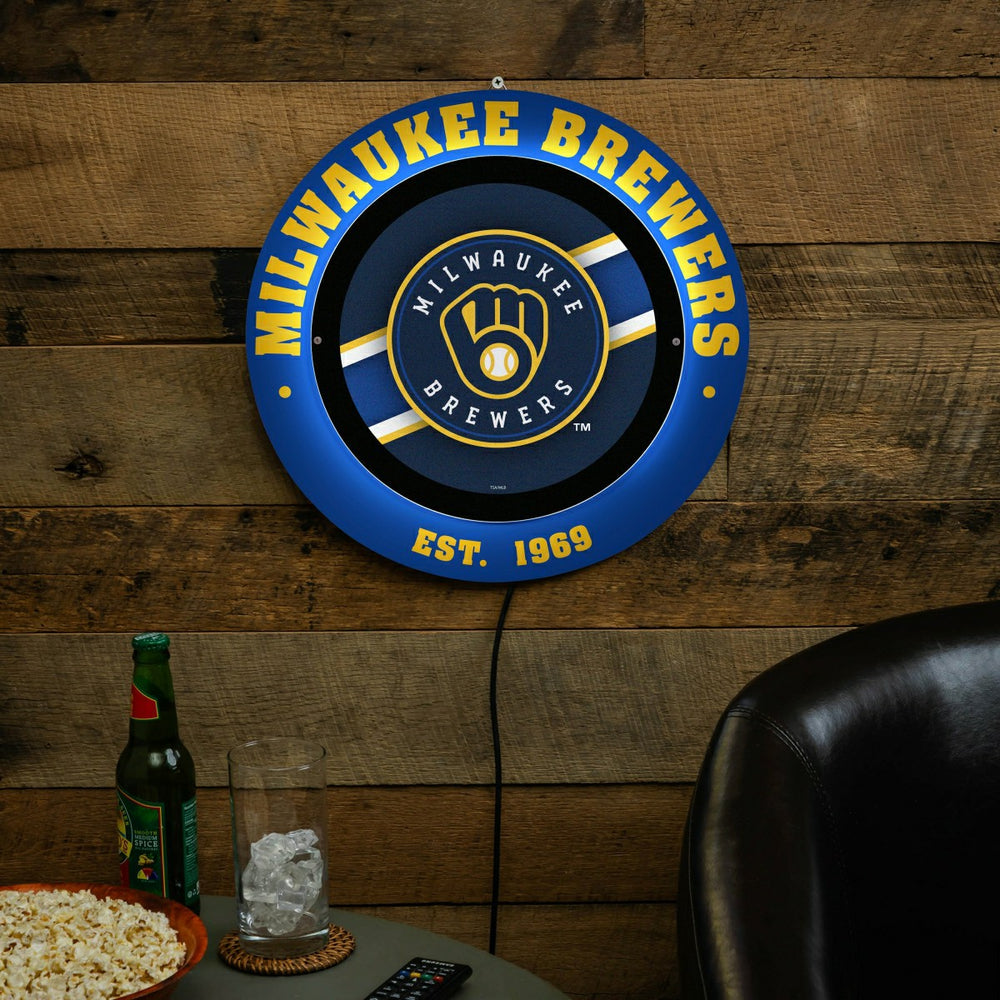 Milwaukee Brewers, Metal Lite, Round