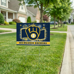 Milwaukee Brewers Yard Sign, Patriotic