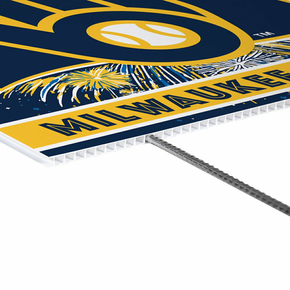 Milwaukee Brewers Yard Sign, Patriotic