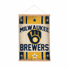 Milwaukee Brewers, Canvas Wall Tapestry, Medium, 36x24