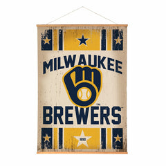 Milwaukee Brewers, Canvas Wall Tapestry, Large, 54x36
